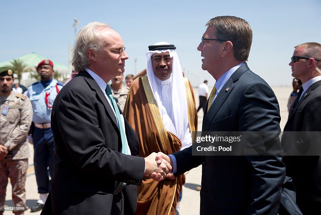 Secretary Of Defense Ashton Carter Travels To Middle East