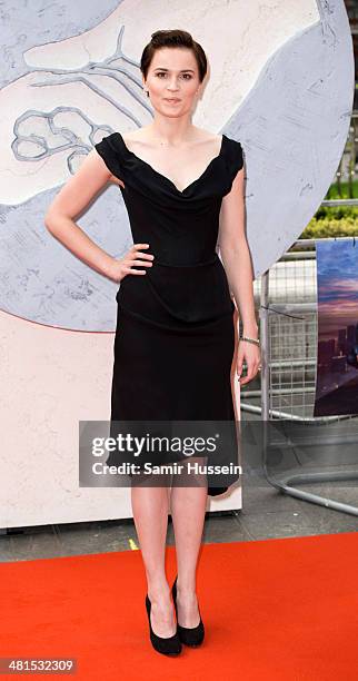 Veronica Roth attends the European premiere of "Divergent" at Odeon Leicester Square on March 30, 2014 in London, England.