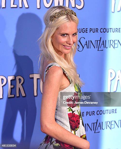 Poppy Delevingne attends the "Paper Towns" New York Premiere at AMC Loews Lincoln Square on July 21, 2015 in New York City.