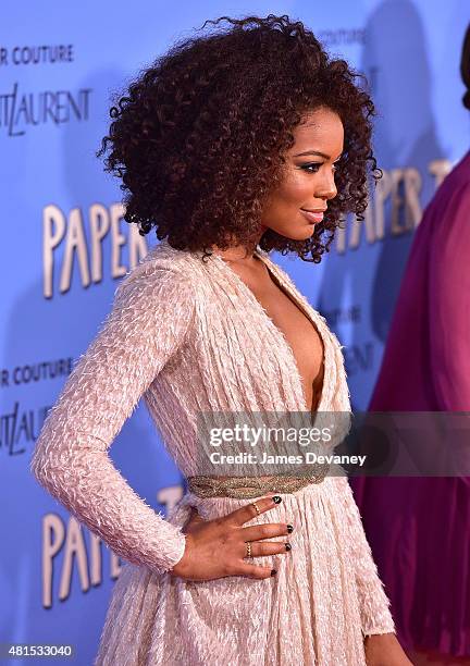 Jaz Sinclair attends the "Paper Towns" New York Premiere at AMC Loews Lincoln Square on July 21, 2015 in New York City.
