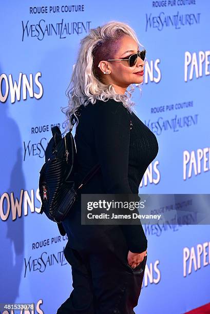 Raven-Symone attends the "Paper Towns" New York Premiere at AMC Loews Lincoln Square on July 21, 2015 in New York City.