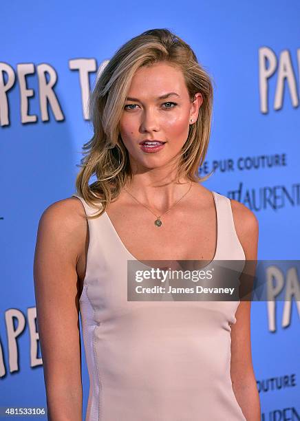 Karlie Kloss attends the "Paper Towns" New York Premiere at AMC Loews Lincoln Square on July 21, 2015 in New York City.