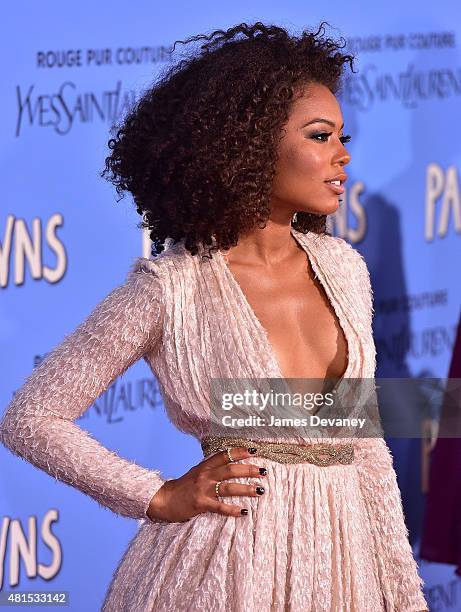 Jaz Sinclair attends the "Paper Towns" New York Premiere at AMC Loews Lincoln Square on July 21, 2015 in New York City.