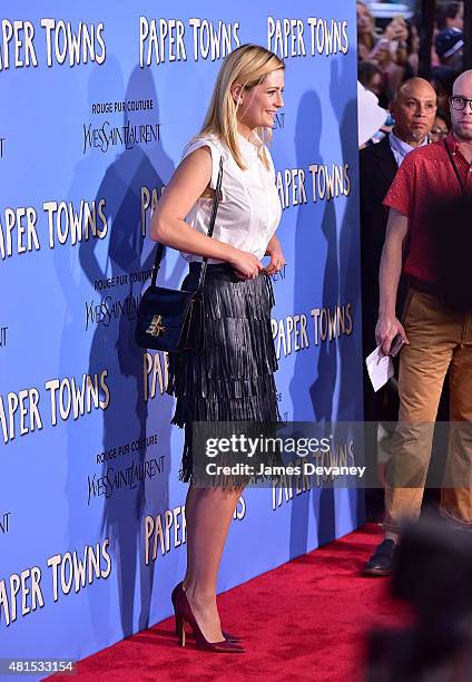 Mischa Barton attends the "Paper Towns" New York Premiere at AMC Loews Lincoln Square on July 21, 2015 in New York City.