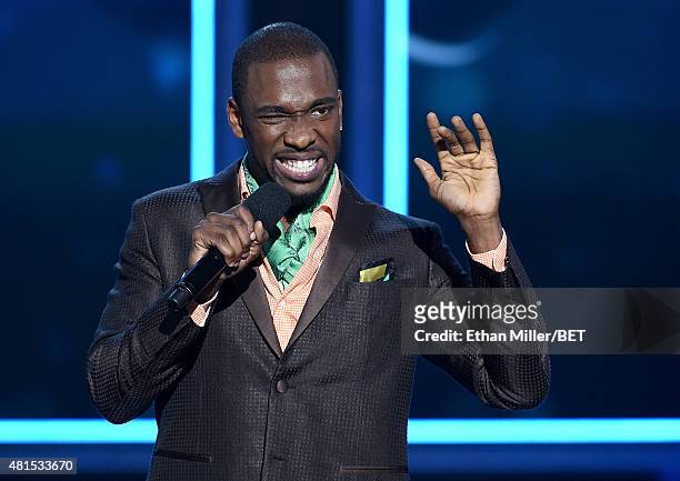 Comedian Jay Pharoah hosts The Players' Awards presented by BET at the Rio Hotel & Casino on July 19, 2015 in Las Vegas, Nevada.