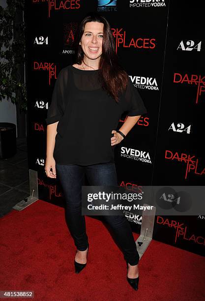 Actress Heather Matarazzo arrives at the Premiere Of DIRECTV's 'Dark Places' at Harmony Gold Theatre on July 21, 2015 in Los Angeles, California.