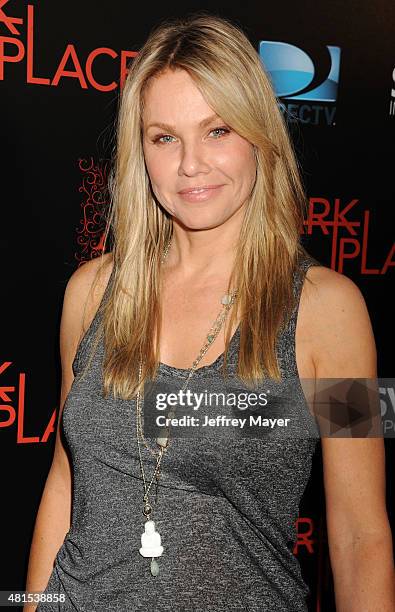 Actress Andrea Roth arrives at the Premiere Of DIRECTV's 'Dark Places' at Harmony Gold Theatre on July 21, 2015 in Los Angeles, California.