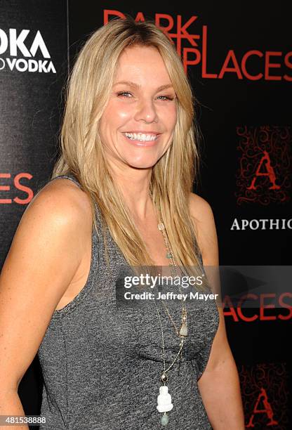 Actress Andrea Roth arrives at the Premiere Of DIRECTV's 'Dark Places' at Harmony Gold Theatre on July 21, 2015 in Los Angeles, California.