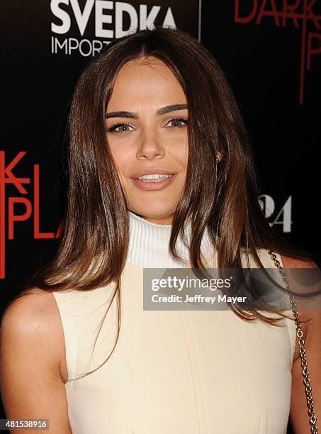 Actress/model Xenia Deli arrives at the Premiere Of DIRECTV's 'Dark Places' at Harmony Gold Theatre on July 21, 2015 in Los Angeles, California.
