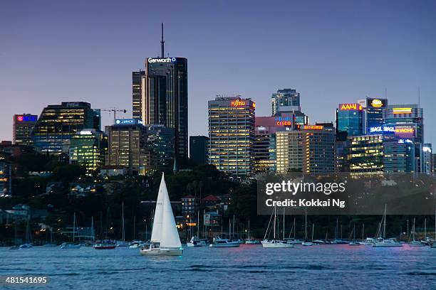 north sydney - skyline - north cove stock pictures, royalty-free photos & images