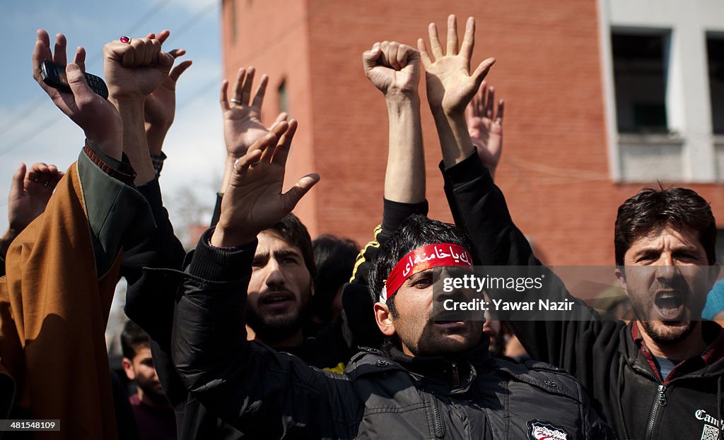 Kashmir Shiites Protest U.S., Israel Role In Syria