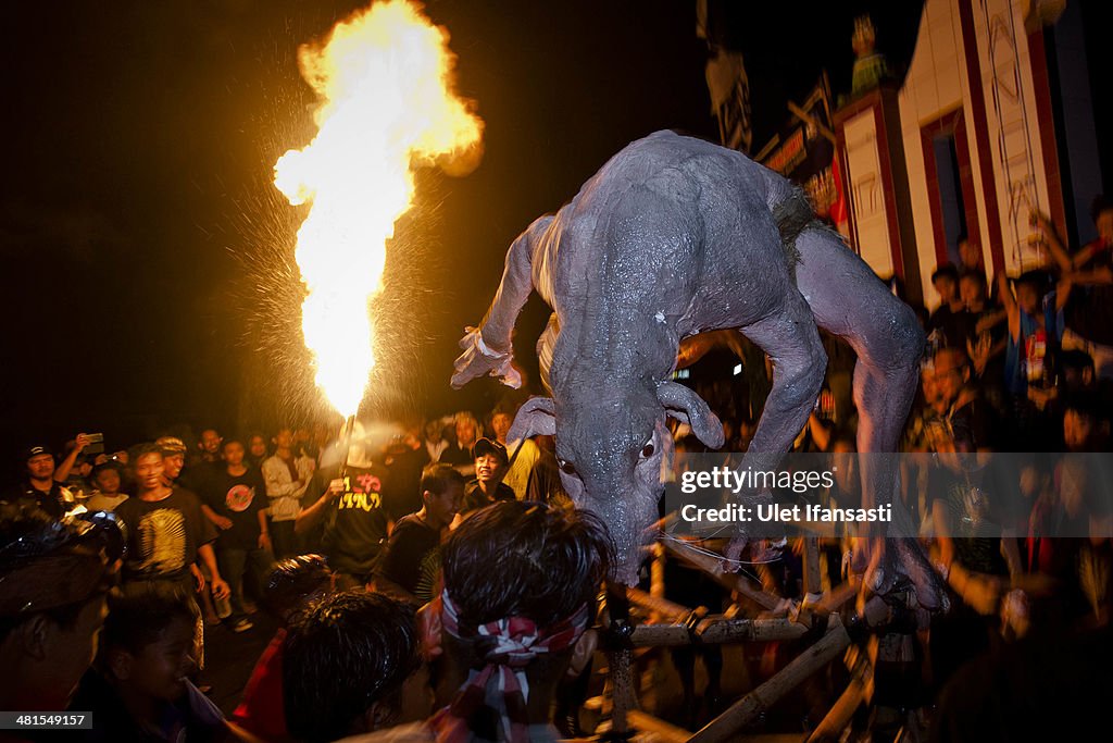 Pangrupkan Day Celebrated With Ogoh-Ogoh Festival