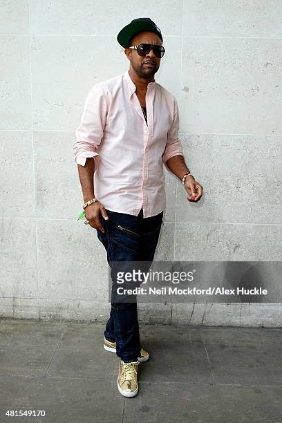 Singer Shaggy seen arriving at the BBC Radio 1 Studios on July 22, 2015 in London, England. Photo by Neil Mockford/Alex Huckle/GC Images)