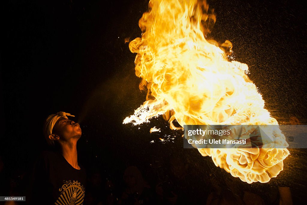 Pangrupkan Day Celebrated With Ogoh-Ogoh Festival