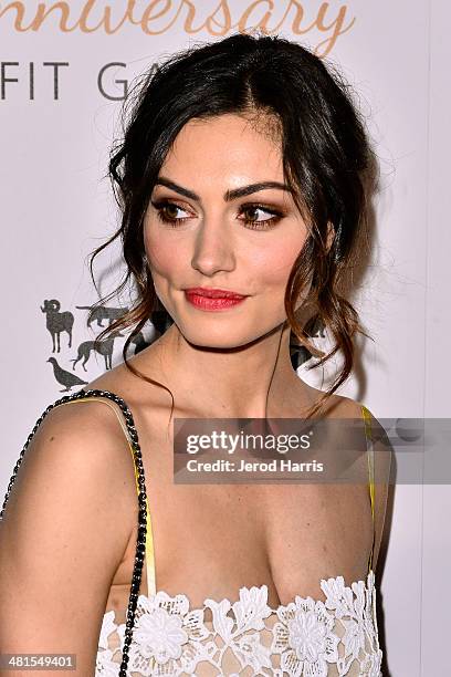 Phoebe Tonkin attends the Humane Society of the United States 60th Anniversary Benefit Gala at The Beverly Hilton Hotel on March 29, 2014 in Beverly...