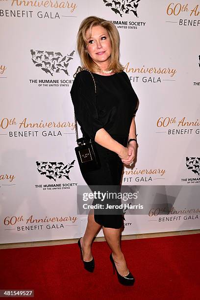 Kathy Hilton attends the Humane Society of the United States 60th Anniversary Benefit Gala at The Beverly Hilton Hotel on March 29, 2014 in Beverly...