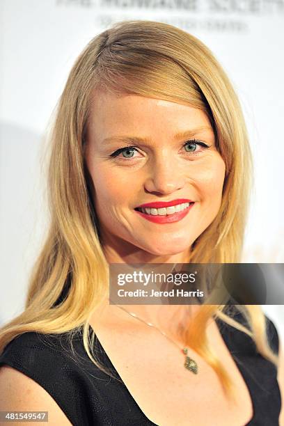 Lindsay Pulsipher attends the Humane Society of the United States 60th Anniversary Benefit Gala at The Beverly Hilton Hotel on March 29, 2014 in...