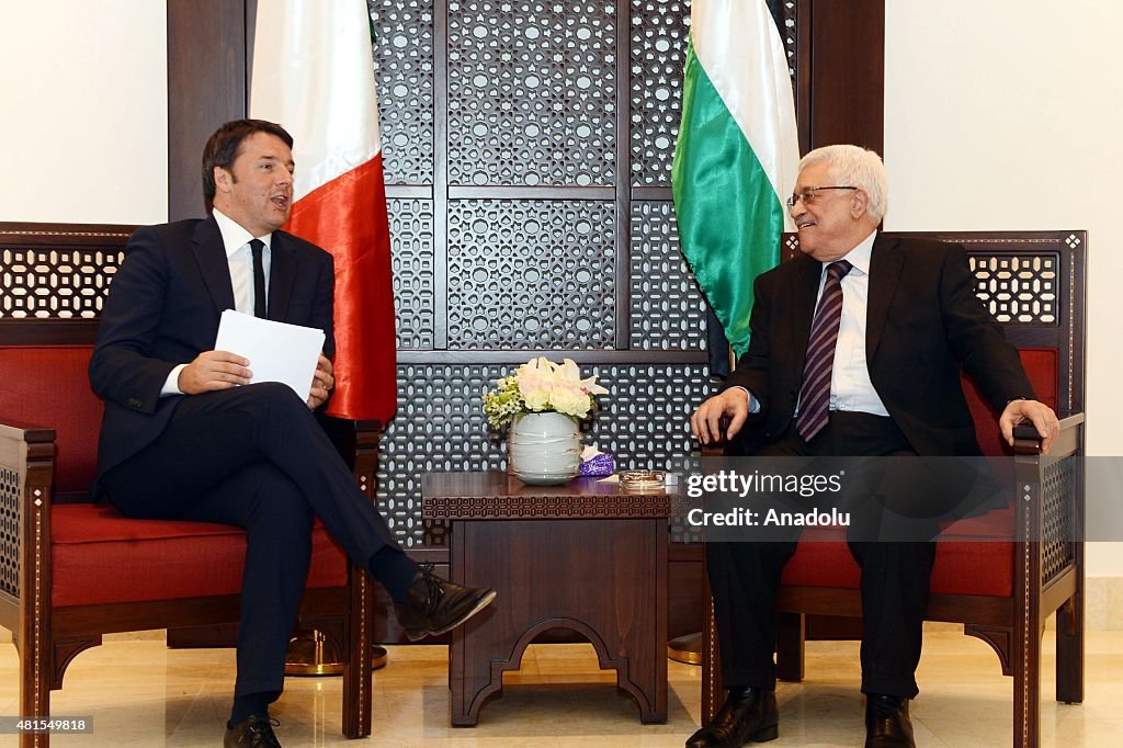 Italian Prime Minister visits West Bank