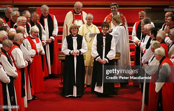 Archbishop of Canterbury, Justin Welby , presides over the consecration of Rachel Treweek as the next Bishop of Gloucester and Canon Dame Sarah...