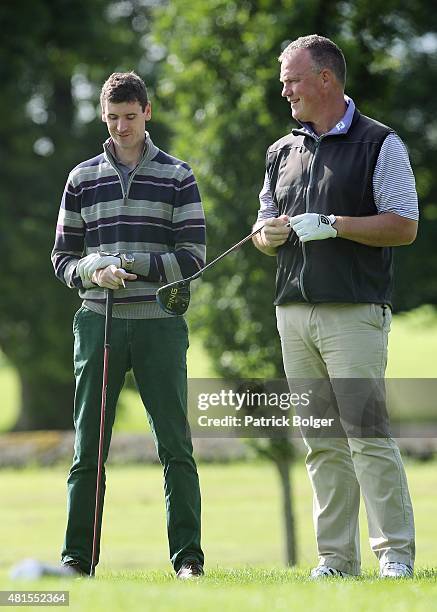 Mark Gallager and Scott Kirkpatrick of Ardee Golf Club in action during the Golfbreaks.com PGA Fourball Championship Irish Qualifier at Headfort Golf...