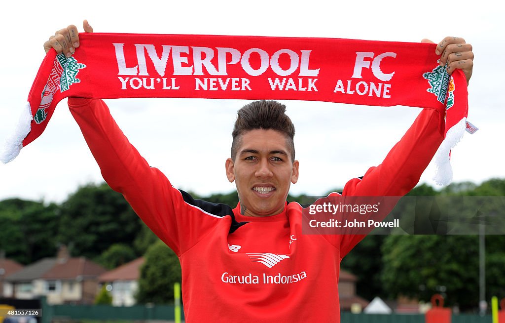 Roberto Firmino Arrives for His First Day at Liverpool FC