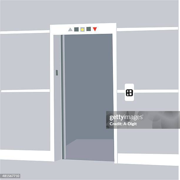 elevator - elevator buttons stock illustrations