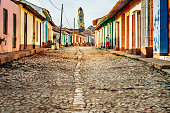 colorful houses in Trinidad, Cuba
