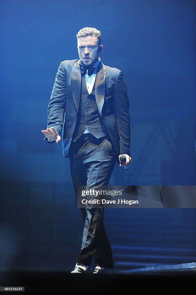 Justin Timberlake Performs At The Motorpoint Arena, Sheffield