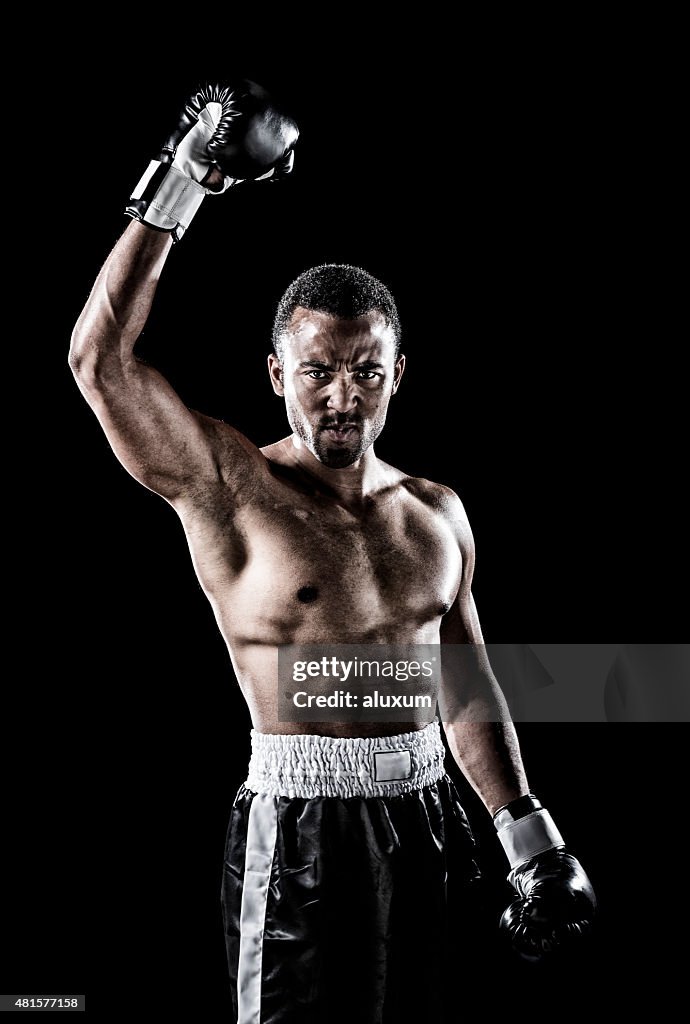 African descent boxer