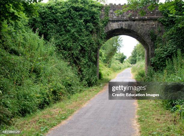 Tarka Trail cycle path, Instow, Devon, UK.