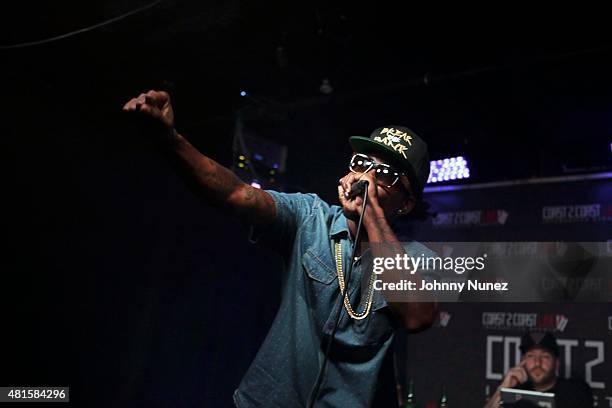 Rose Royce Rique performs during the Coast 2 Coast Live Showcase at Santos Party House on July 21 in New York City.