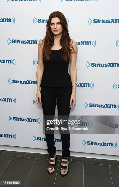 Actress Lake Bell visits the SiriusXM Studios on July 22, 2015 in New York City.