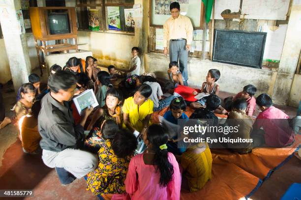 Bangladesh, Chittagong, Street children learning in a centre run by an NGO charity.