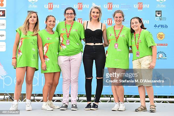 Greta Menchi attends Giffoni Film Festival 2015 Day 6 photocall on July 22, 2015 in Giffoni Valle Piana, Italy.