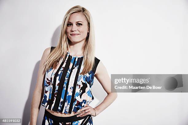 Actress Claire Coffee of 'Grimm' poses for a portrait at the Getty Images Portrait Studio Powered By Samsung Galaxy At Comic-Con International 2015...