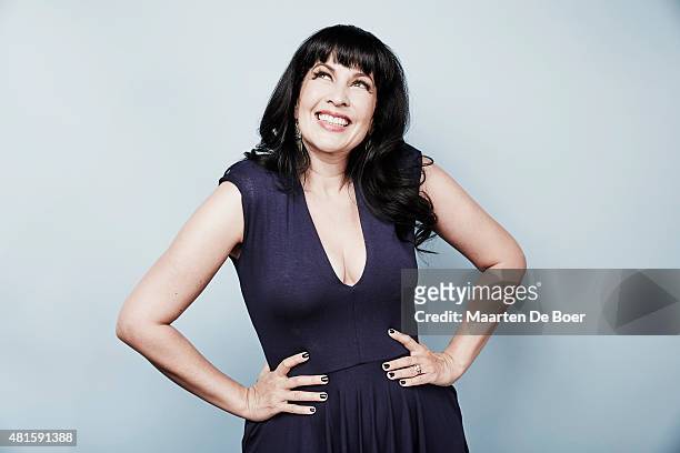 Voice actress Grey DeLisle poses for a portrait at the Getty Images Portrait Studio Powered By Samsung Galaxy At Comic-Con International 2015 at Hard...