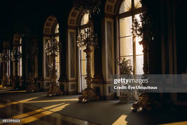 Germany, Bavavia, The Royal Palace of Herrenchiemsee interior. Built by Ludwig II. Situated on the island of Herreninsel in the middle of the...