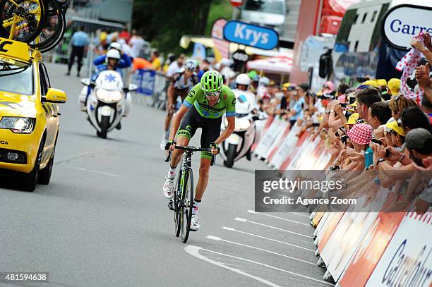 Ryder Hesjedal of Team Cannondale-Garmin competes during Stage Seventeen of the Tour de France on Wednesday 22 July 2015, Pra Loup, France.