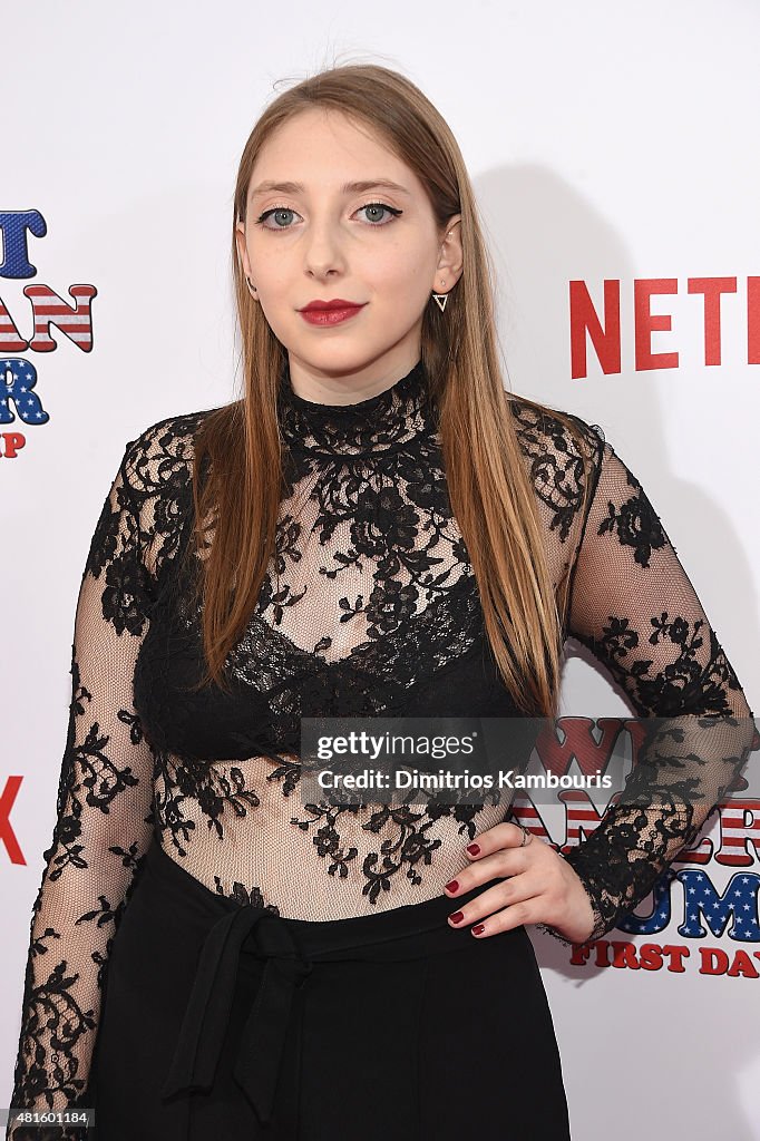 Allie Stamler attends the "Wet Hot American Summer First Day of