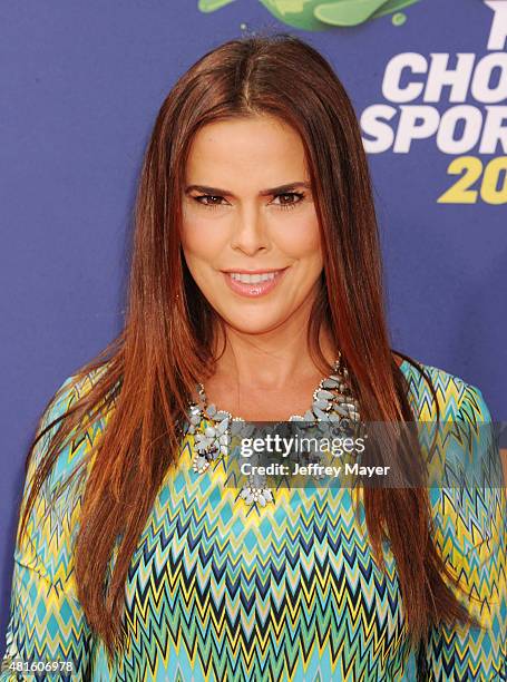 Actress Rosa Blasi arrives at the Nickelodeon Kids' Choice Sports Awards 2015 at UCLA's Pauley Pavilion on July 16, 2015 in Westwood, California.