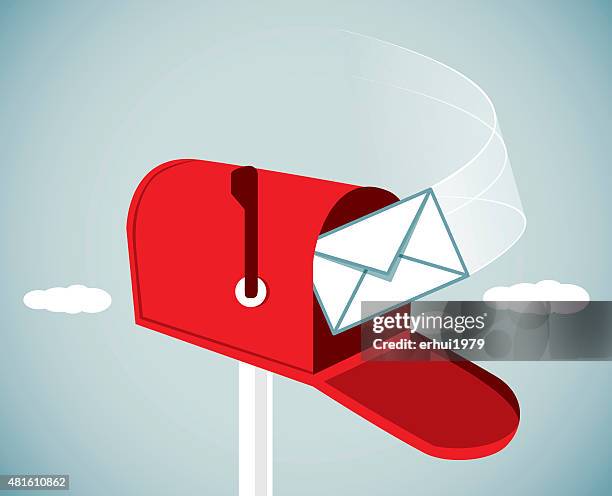 mailbox - out tray stock illustrations