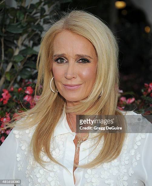 Actress Kim Richards arrives at the premiere of "Sharknado 3: Oh Hell No!" at iPic Theaters on July 22, 2015 in Los Angeles, California.
