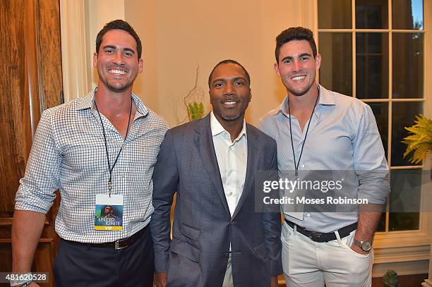 Josh Murray of "The Bachelorette", former NFL player Allen Rossum and NFL player Aaron Murray attend Ushers New Look United to Ignite Awards...