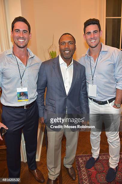 Josh Murray of "The Bachelorette", former NFL player Allen Rossum and NFL player Aaron Murray attend Ushers New Look United to Ignite Awards...