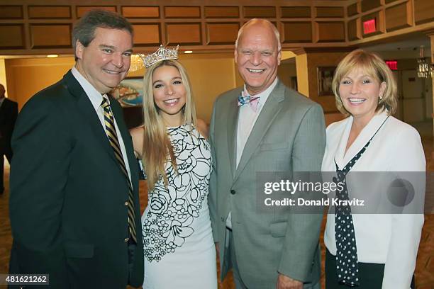 Sam Haskell III, Miss America Organization Executive Chairman and CEO; Miss America 2015 Kira Kazantsev; Atlantic City Mayor Don Guardian and New...