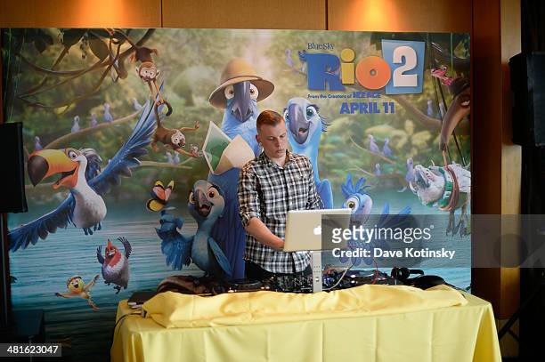 Atmosphere at the "Rio 2" special screening after party at Le Parker Meridien on March 30, 2014 in New York City.