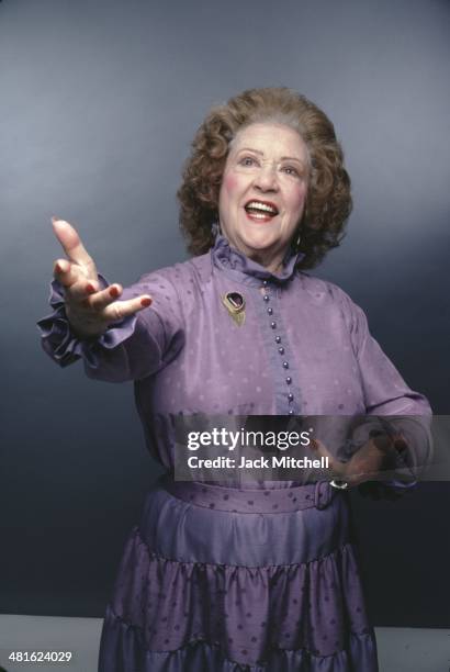 Actress and singer Ethel Merman photographed in New York City in 1982.