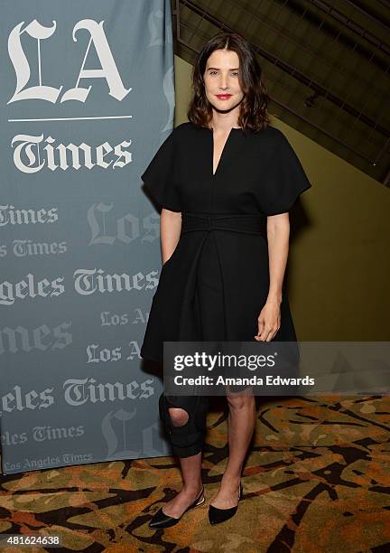 Actress Cobie Smulders attends the Los Angeles Times Indie Focus screening and cast Q&A of "Unexpected" at the Sundance Sunset Cinema on July 22,...