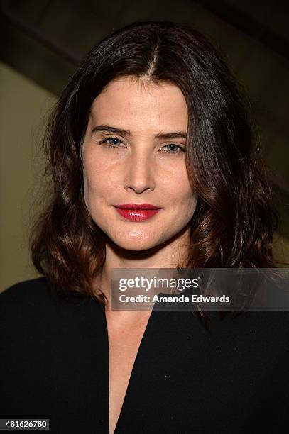 Actress Cobie Smulders attends the Los Angeles Times Indie Focus screening and cast Q&A of "Unexpected" at the Sundance Sunset Cinema on July 22,...