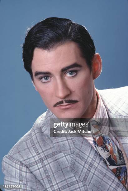 Stage and film actor Kevin Kline photographed in costume for 'On the Twentieth Century' in 1978, for which he won the Tony Award for Best Featured...